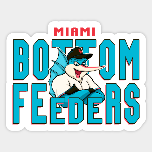 bottom feeders marlins t shirt